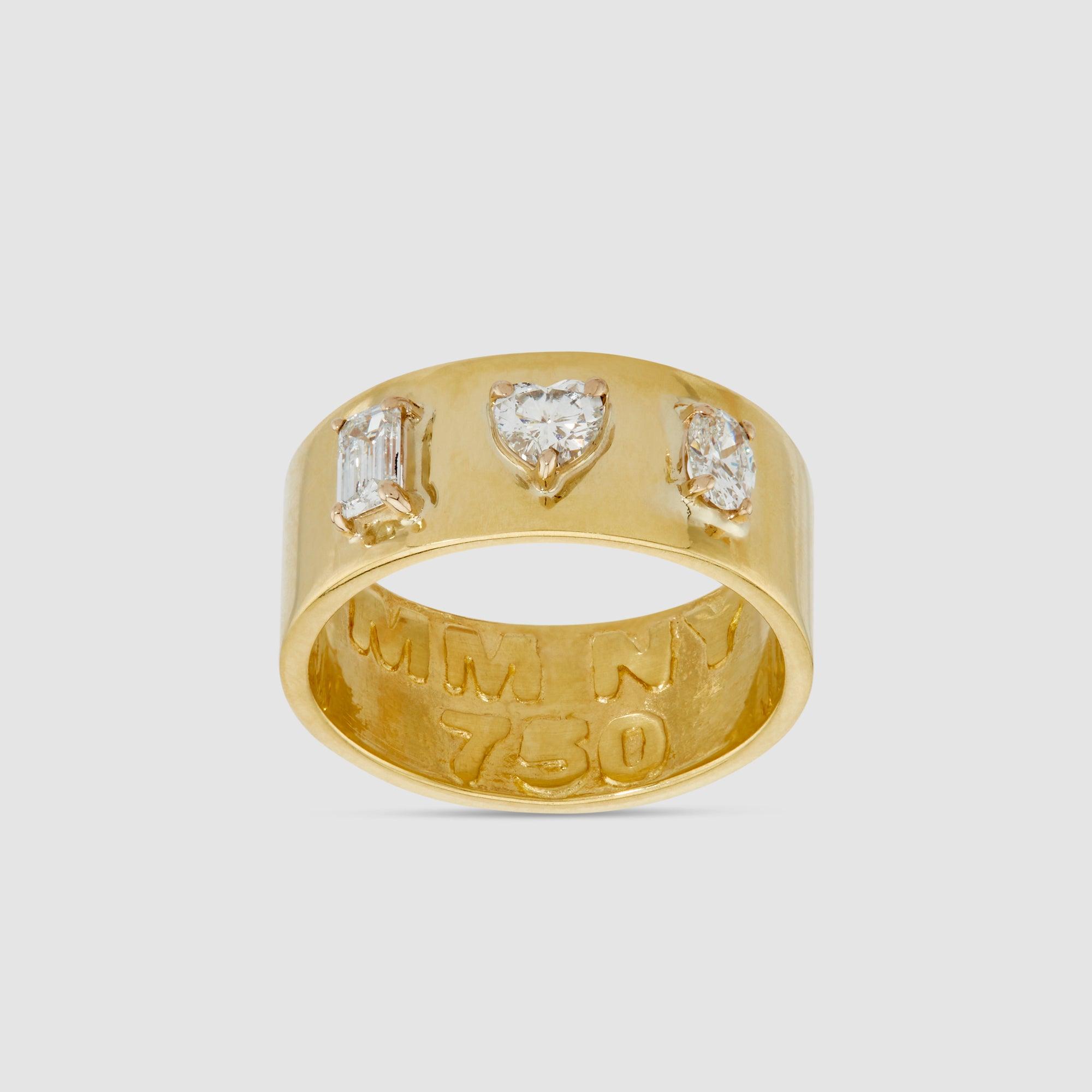 MINDI MOND - Fancy Cut Cigar Band Ring by MINDI MOND