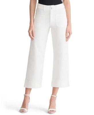 Cropped Wide-Leg Jeans by MING WANG