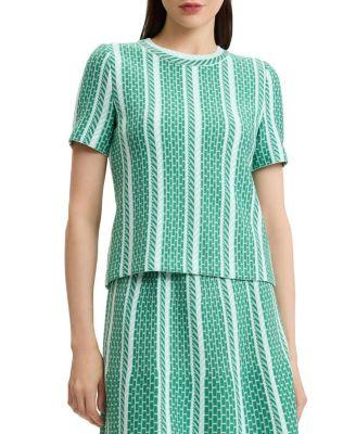 Roadmap Pattern Soft Knit Top by MING WANG