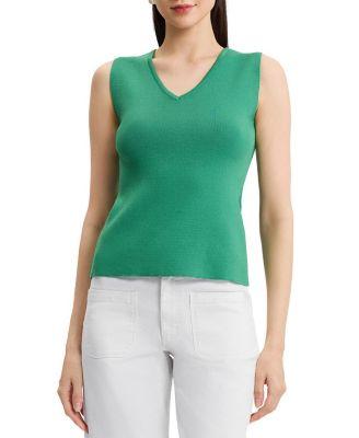 V-Neck Soft Knit Tank by MING WANG