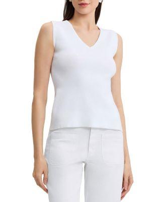 V-Neck Soft Knit Tank by MING WANG