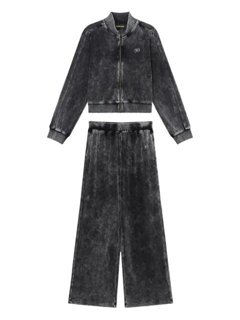 acid-washed effect tracksuit by MINI CREAM