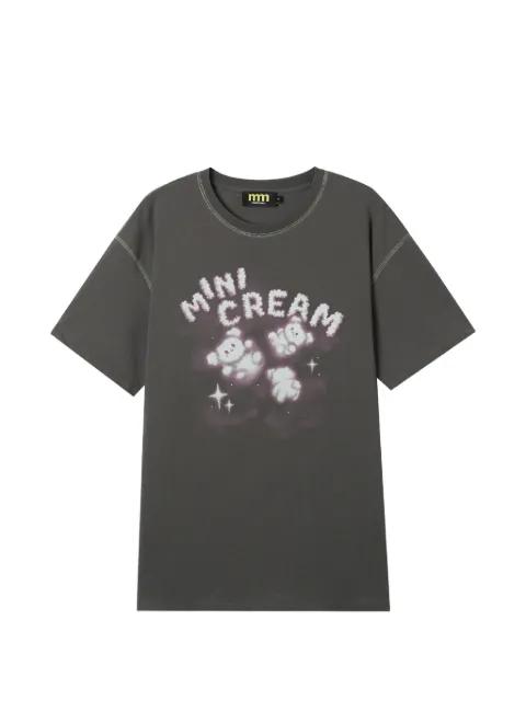 cloud-print T-shirt by MINI CREAM
