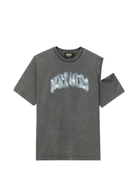 cut-out star-embellished T-shirt by MINI CREAM
