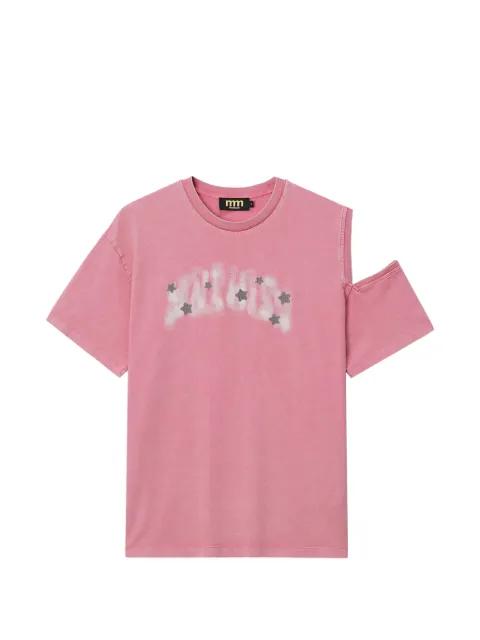 cut-out star-embellished T-shirt by MINI CREAM