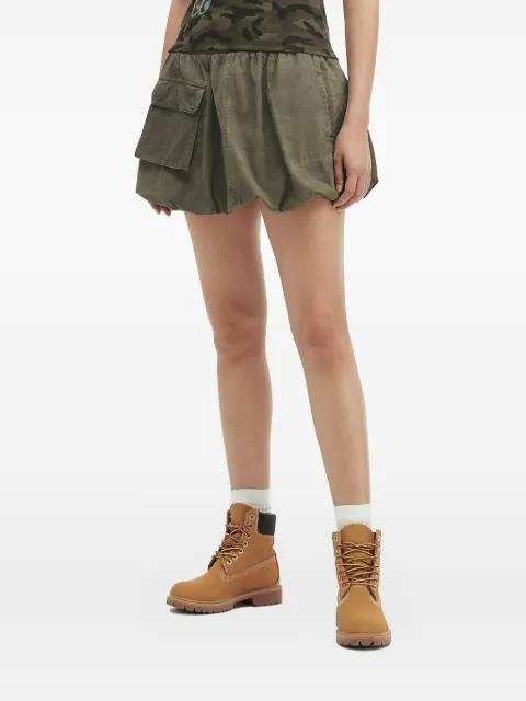 elasticated balloon mini skirt by MINI CREAM