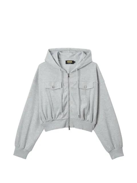 flap-pockets hoodie by MINI CREAM