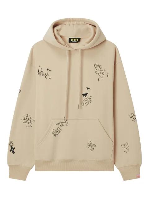 graphic-print hoodie by MINI CREAM