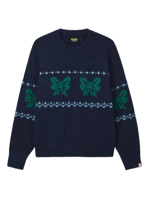 intarsia-knit sweater by MINI CREAM