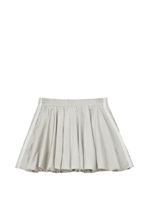 lace-trim appliqué skirt by MINI CREAM