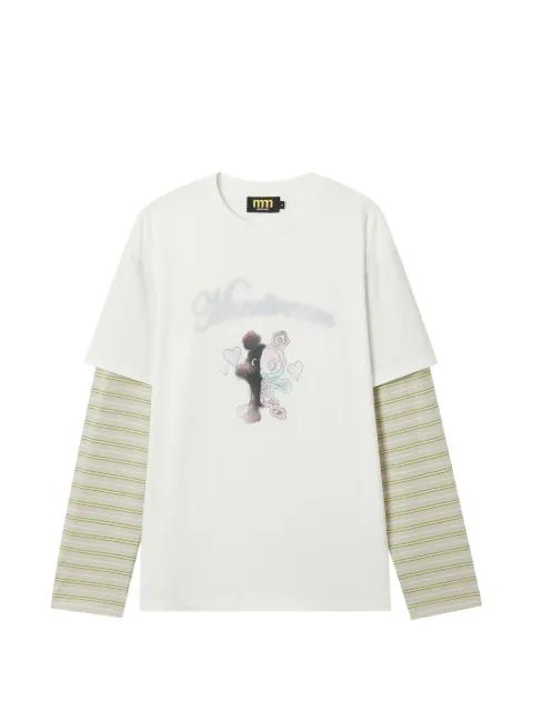 layered T-shirt by MINI CREAM