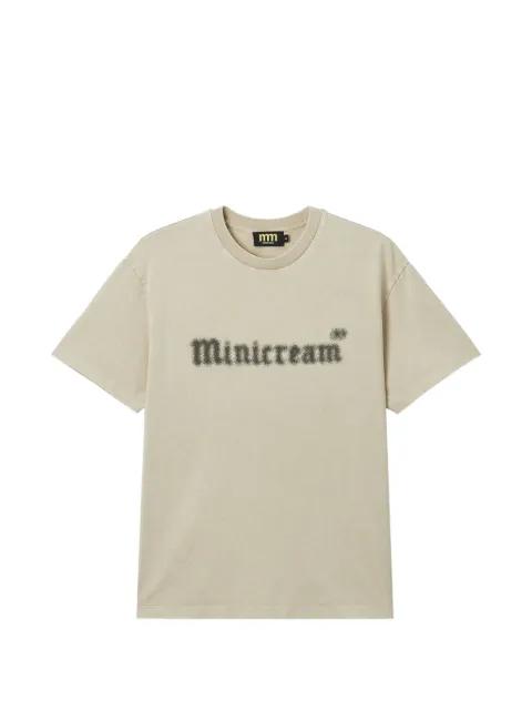 logo-print T-shirt by MINI CREAM