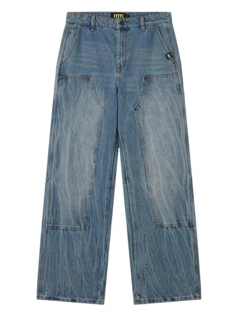 panelled jeans by MINI CREAM
