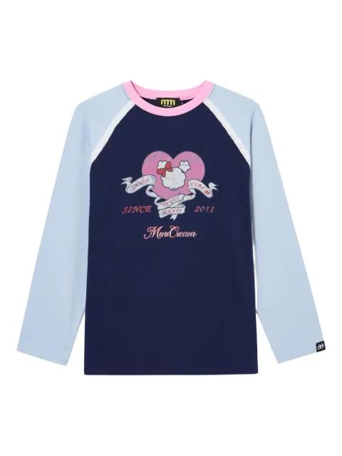 raglan printed Top by MINI CREAM