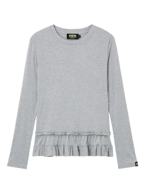 ruffled long-sleeve top by MINI CREAM