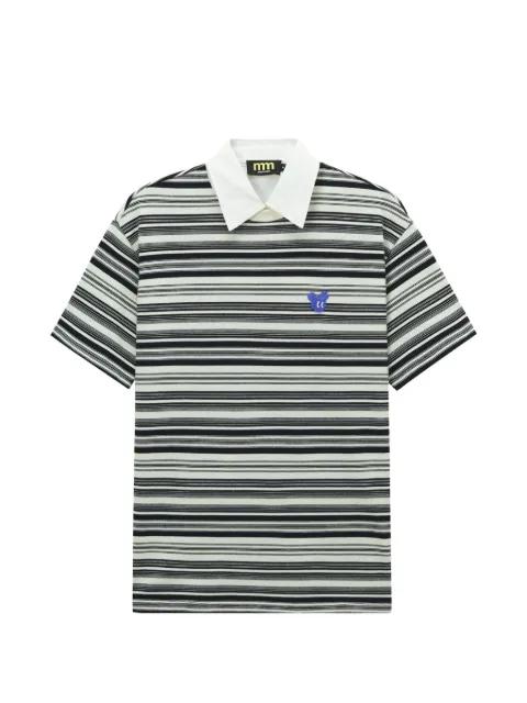striped polo shirt by MINI CREAM