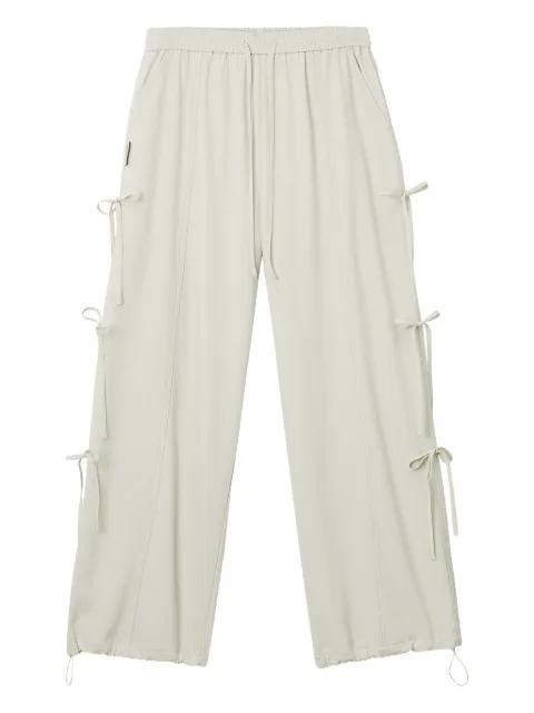 tie-detail trousers by MINI CREAM
