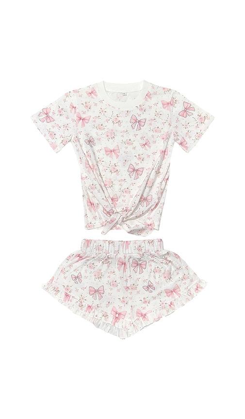 MINI DREAMERS Kids Charlotte Crystal Bow Set in Multi by MINI DREAMERS