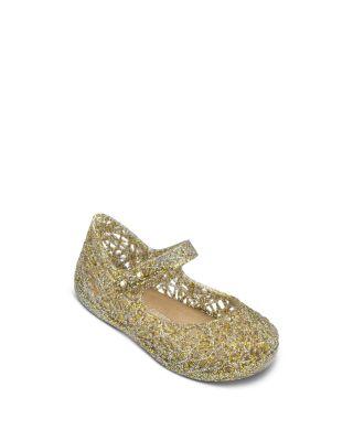 Girls' Campana Glitter Zigzag Mary Jane Flats - Walker by MINI MELISSA