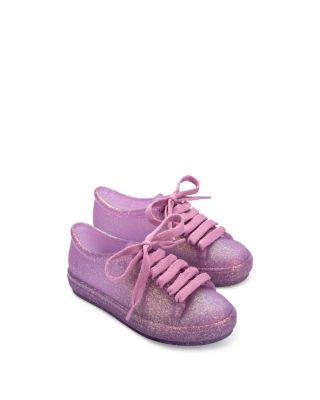 Girls' Hip Glitter Lace Up Sneakers – Little Kid by MINI MELISSA