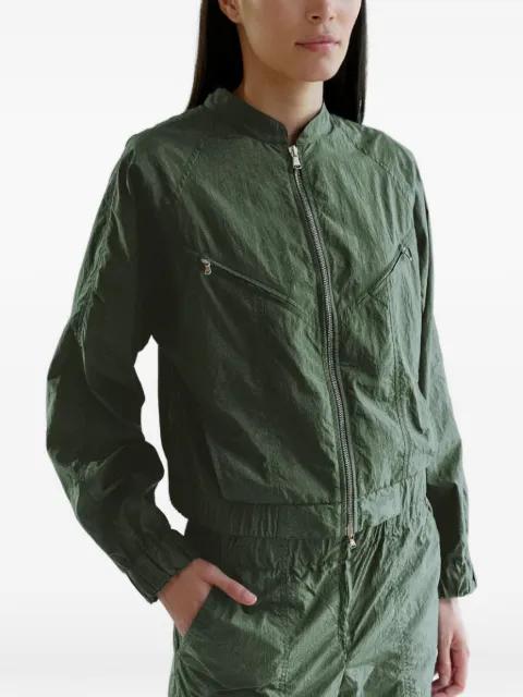 Sofiya crinkled zip-up bomber jacket by MINIMUM