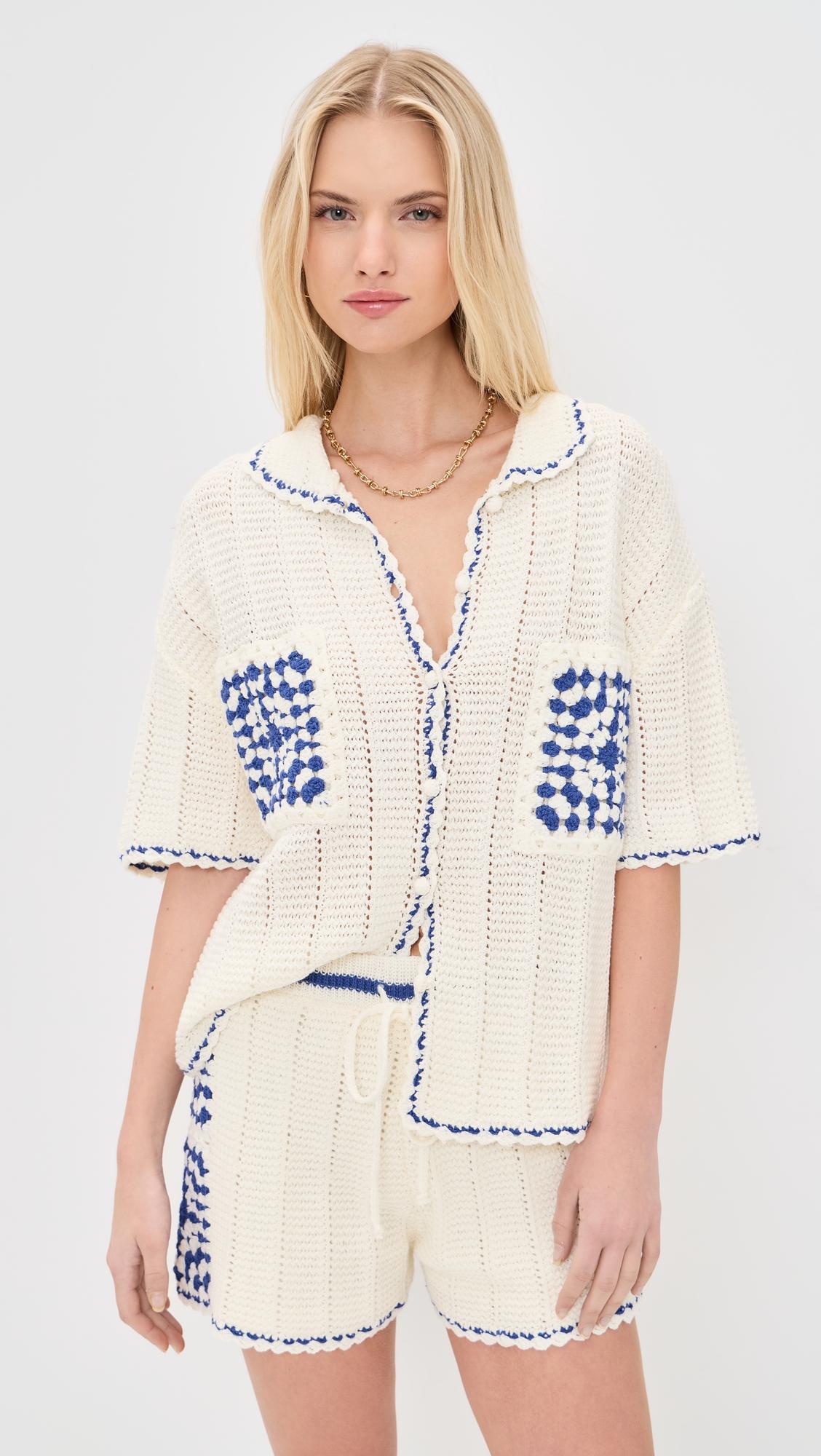 Avalon Crochet Shirt by MINKPINK