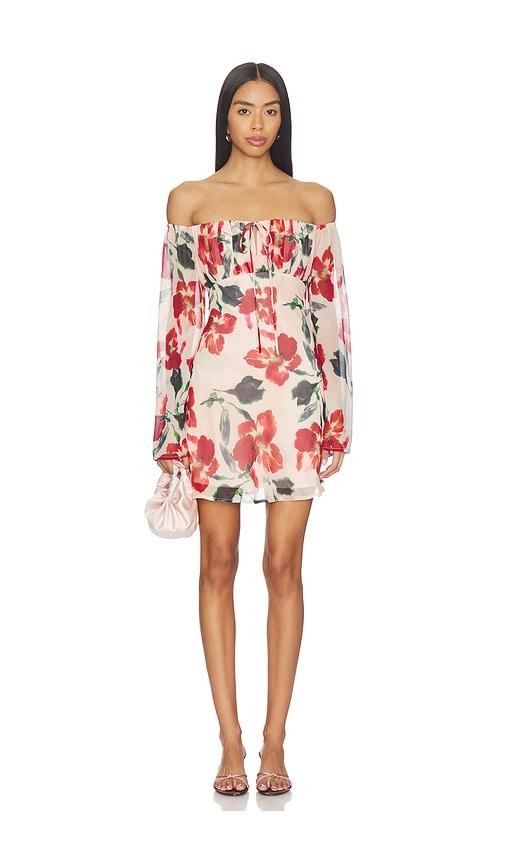 MINKPINK Arabella Off Shoulder Dress in Blush by MINKPINK