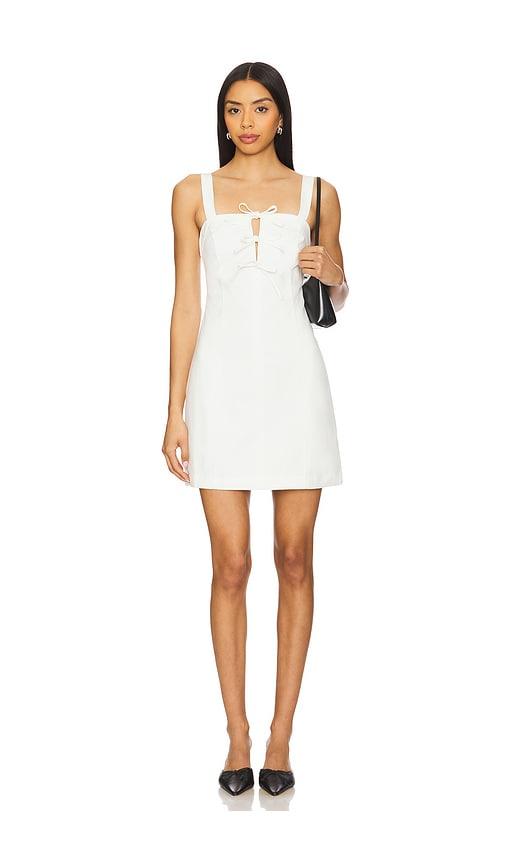 MINKPINK Imogen Tie Mini Dress in White by MINKPINK