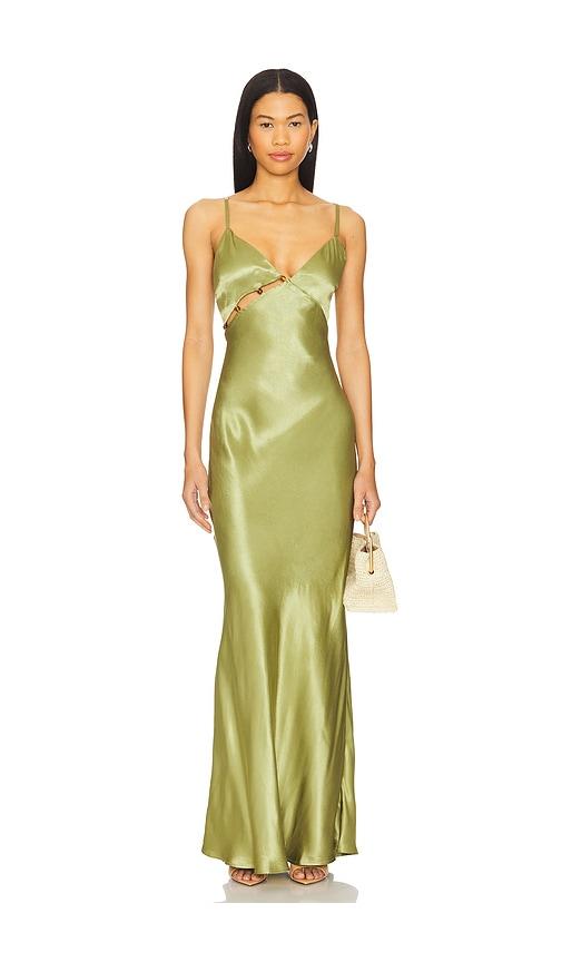 MINKPINK Olympia Bead Midi Dress in Green by MINKPINK