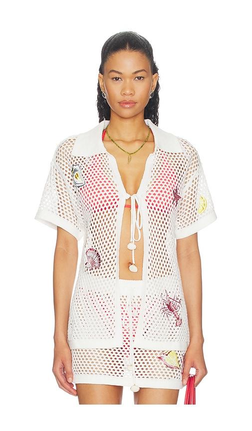 MINKPINK Soleia Crochet Top in White by MINKPINK