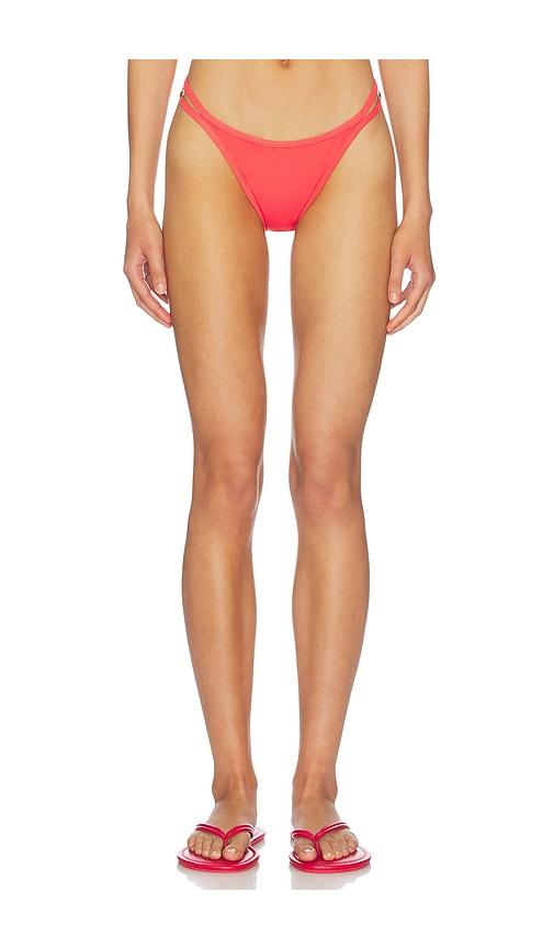MINKPINK Toscana Strappy Bikini Bottom in Coral by MINKPINK
