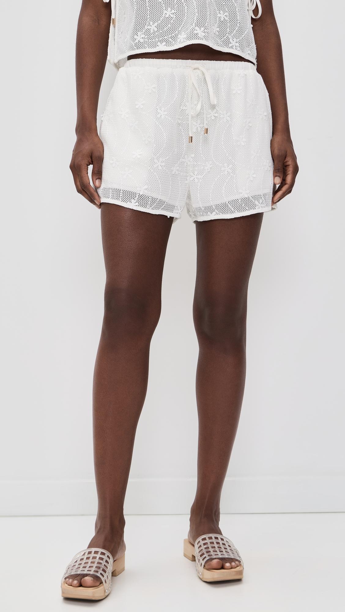 Sundara Drawstring Lace Shorts by MINKPINK