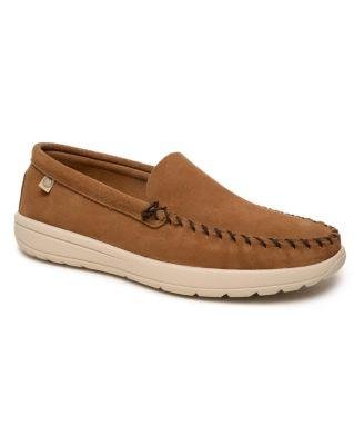 Men's Discover Classic Suede Slip-on Shoes by MINNETONKA