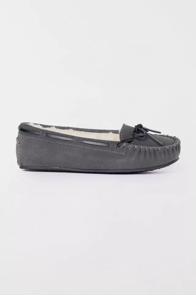 Minnetonka Cally Faux Fur Suede Moccasin Slipper by MINNETONKA