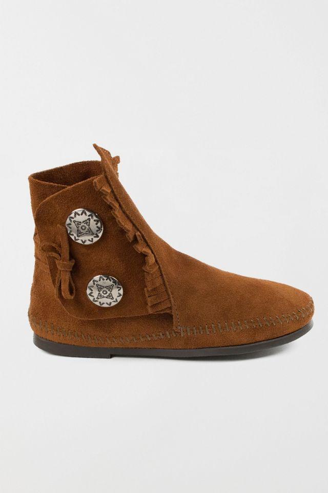 Minnetonka Men's Suede Two Button Boot by MINNETONKA