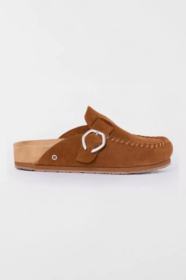 Minnetonka Suede Buckle Clog by MINNETONKA
