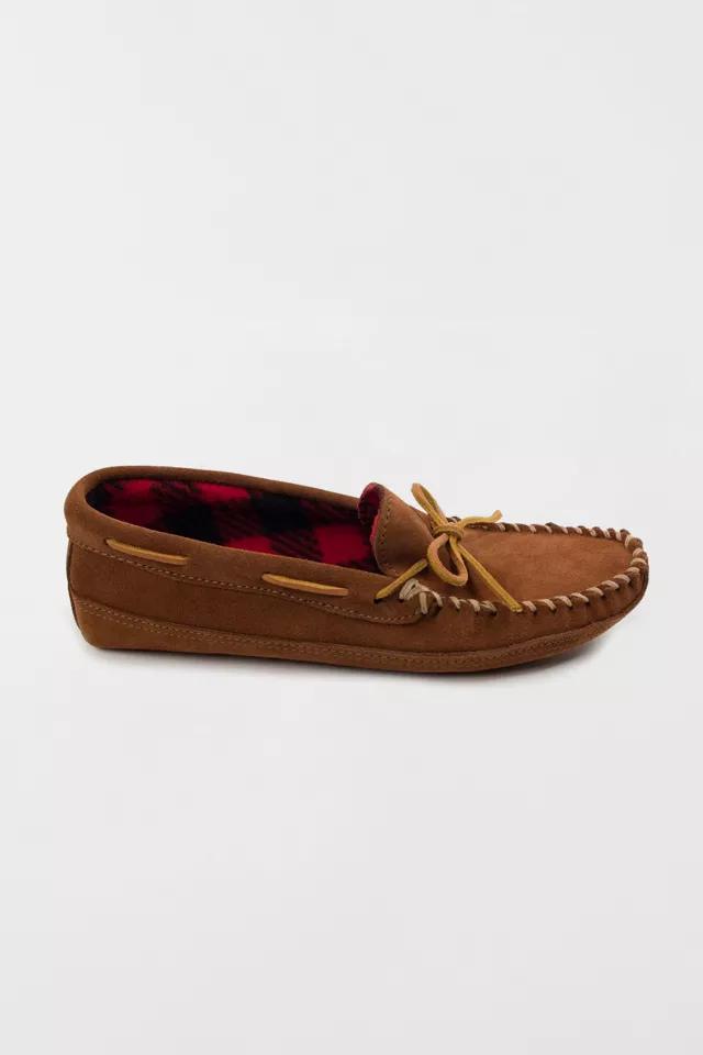Minnetonka Suede Fleece Lined Softsole Moccasin Slipper by MINNETONKA