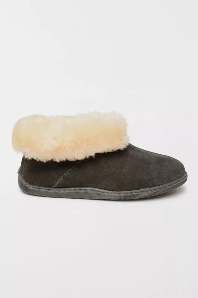 Minnetonka Suede Sheepskin Ankle Boot Slippers by MINNETONKA