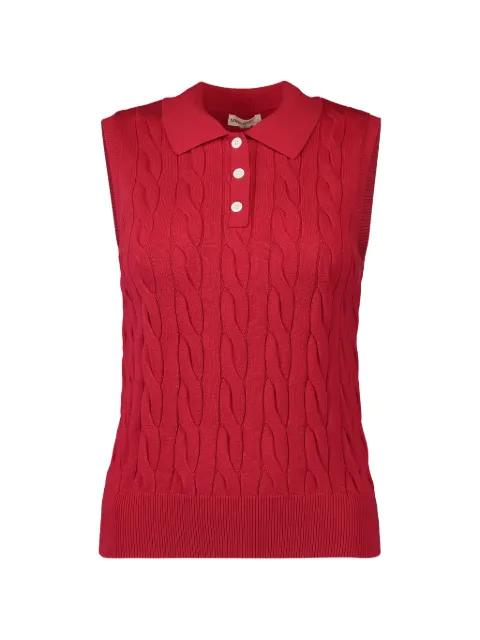 cable-knit sleeveless top by MINNIE ROSE
