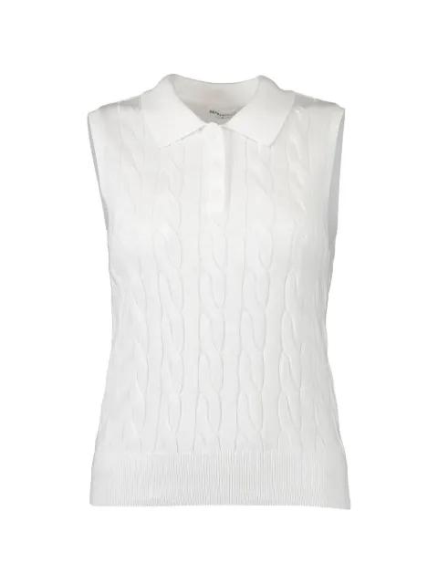 sleeveless cable-knit top by MINNIE ROSE