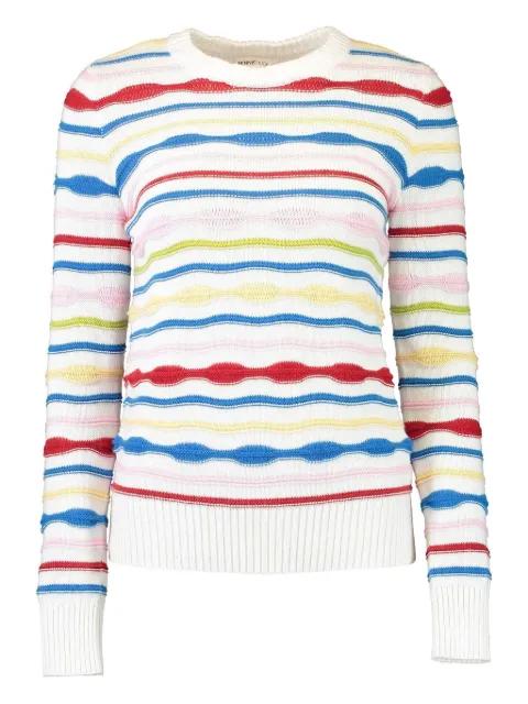 striped crew-neck sweater by MINNIE ROSE