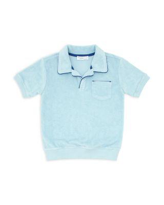 Boys' Pacific Blue French Terry Polo - Little Kid by MINNOW