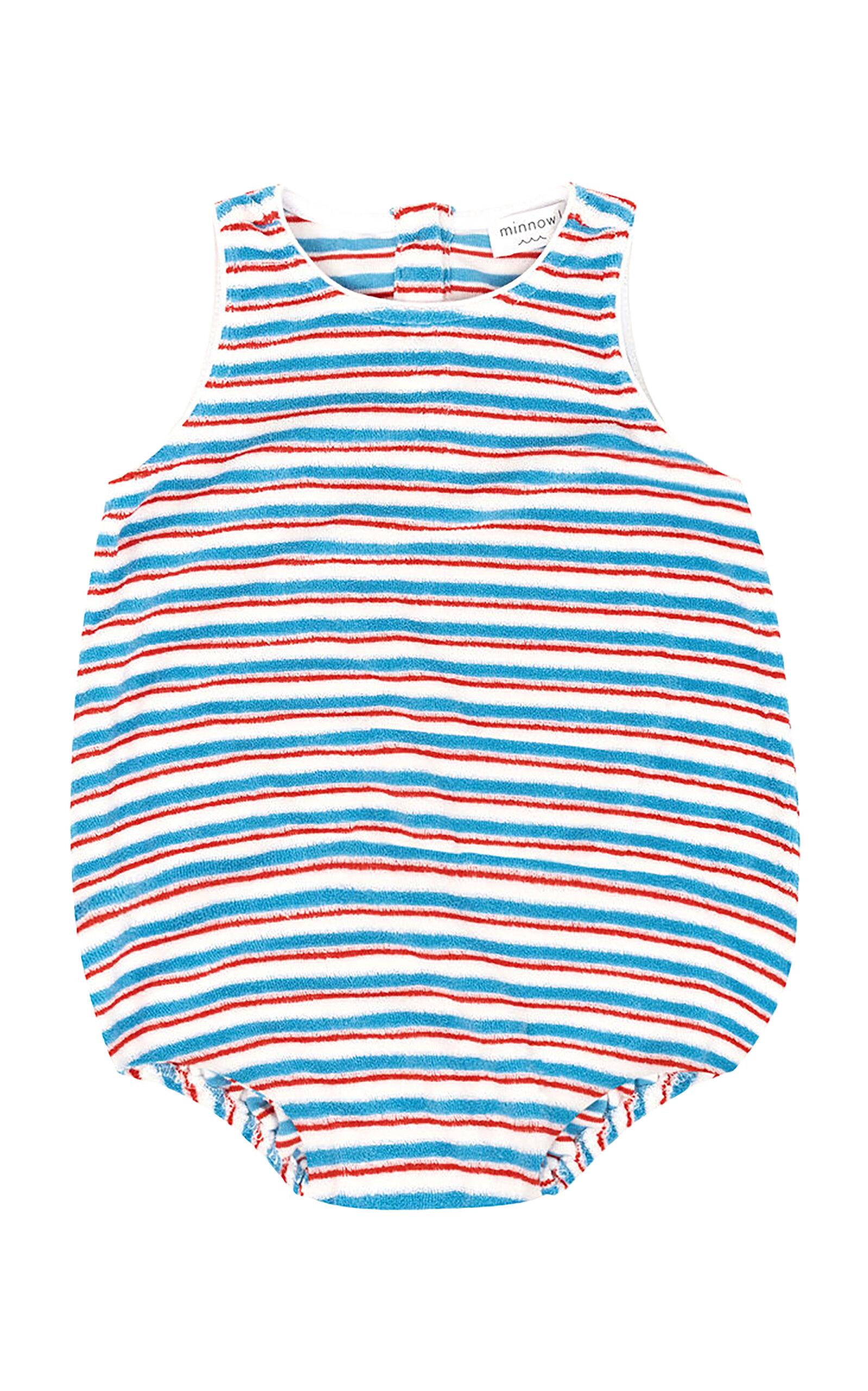 Minnow Baby Jetty Stripe French Terry Bubble Romper - Moda Operandi by MINNOW