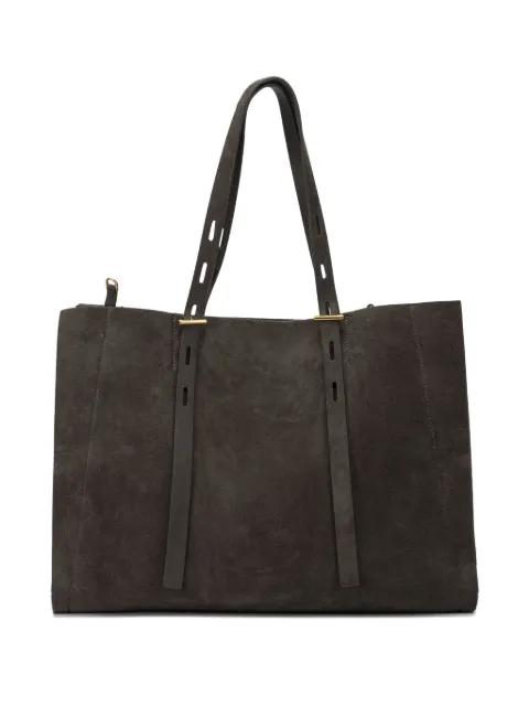 Paula suede leather tote bag by MINOBOSSI