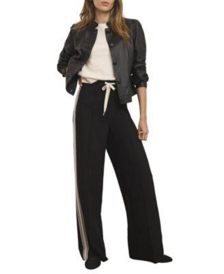 Crochet Trim Wide Trousers by MINT VELVET