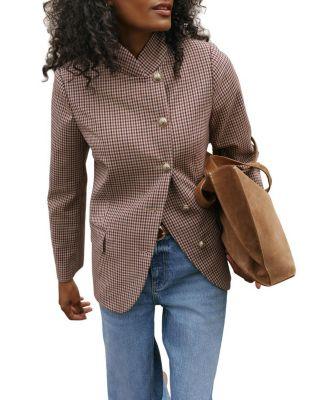 Women's Checked Single Breasted Blazer by MINT VELVET