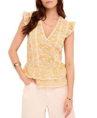 Women's Cotton Floral Print Top by MINT VELVET