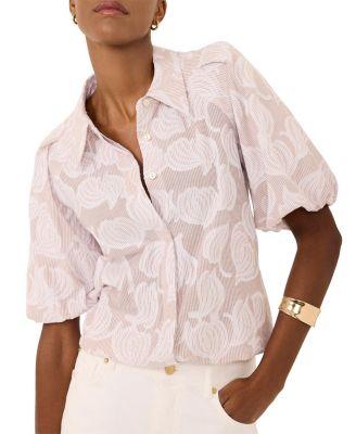 Women's Cotton Jacquard Shirt by MINT VELVET