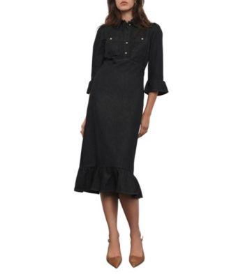 Women's Denim Midi Shirt Dress by MINT VELVET