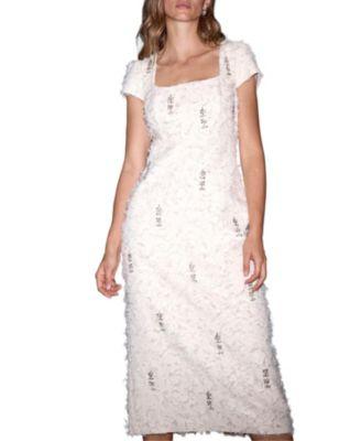 Women's Embellished Jacquard Midi Dress by MINT VELVET